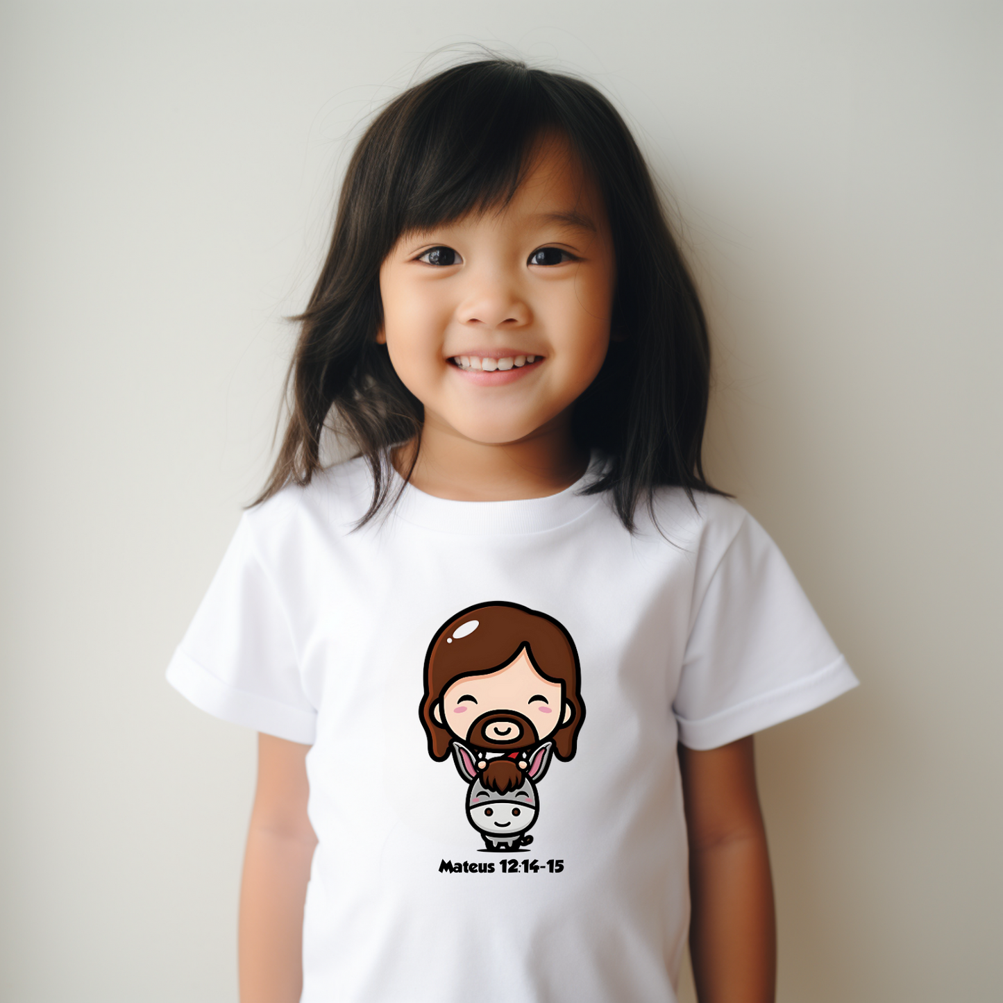 T-Shirt Mini Jesus - No Burrinho