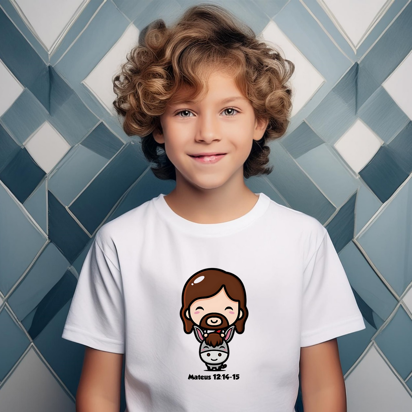 T-Shirt Mini Jesus - No Burrinho