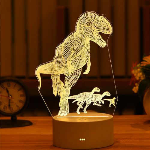 DinoGlow - 3D LED Dinosaur Lamp