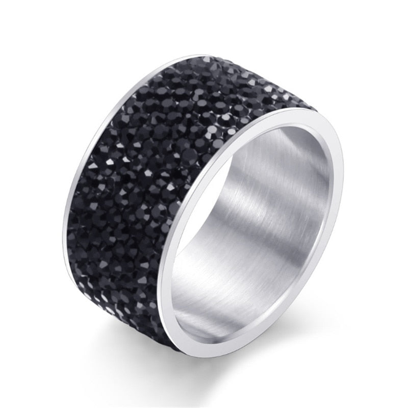 HarmonyCircle - Full Crystal Stainless Steel Ring