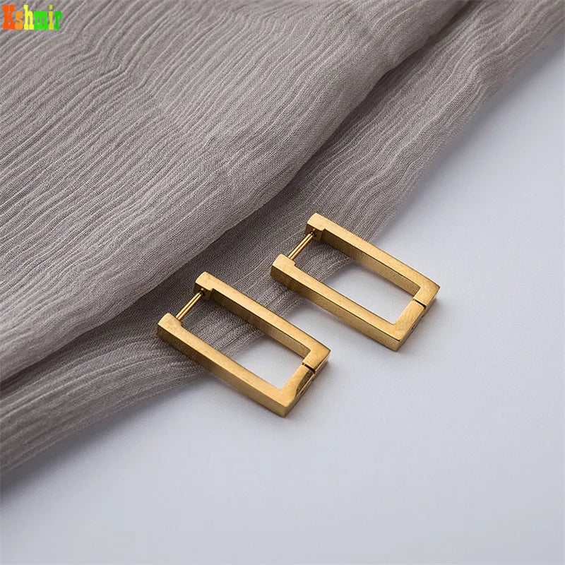 Rectangular Hoop Earrings