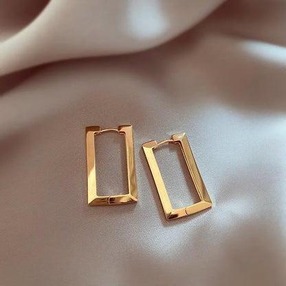 Rectangular Hoop Earrings