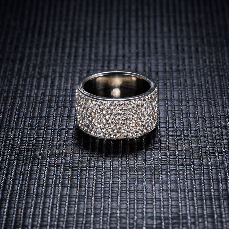 HarmonyCircle - Full Crystal Stainless Steel Ring