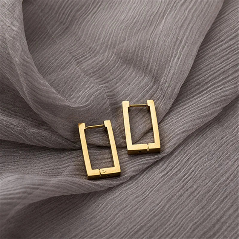 Rectangular Hoop Earrings