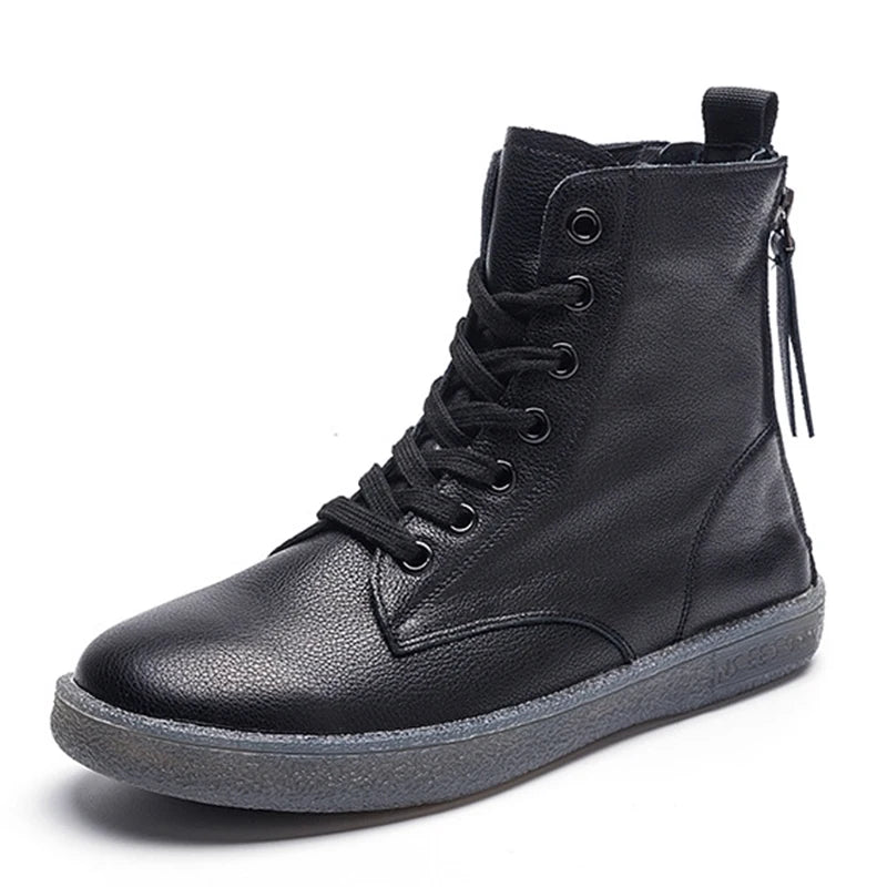 Ankle Boots with Double Zipper