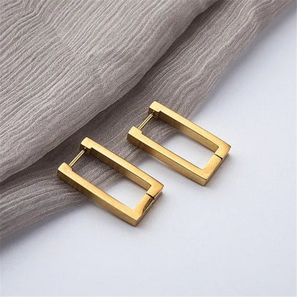 Rectangular Hoop Earrings