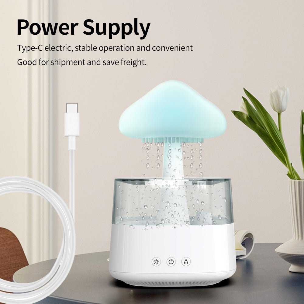 Mushroom Rain - Air Humidifier Electric and Aroma Diffuser