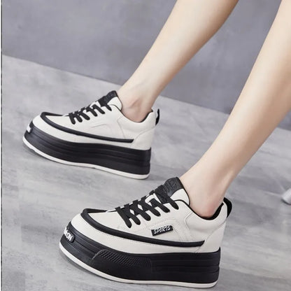 Leather Platform Sneakers