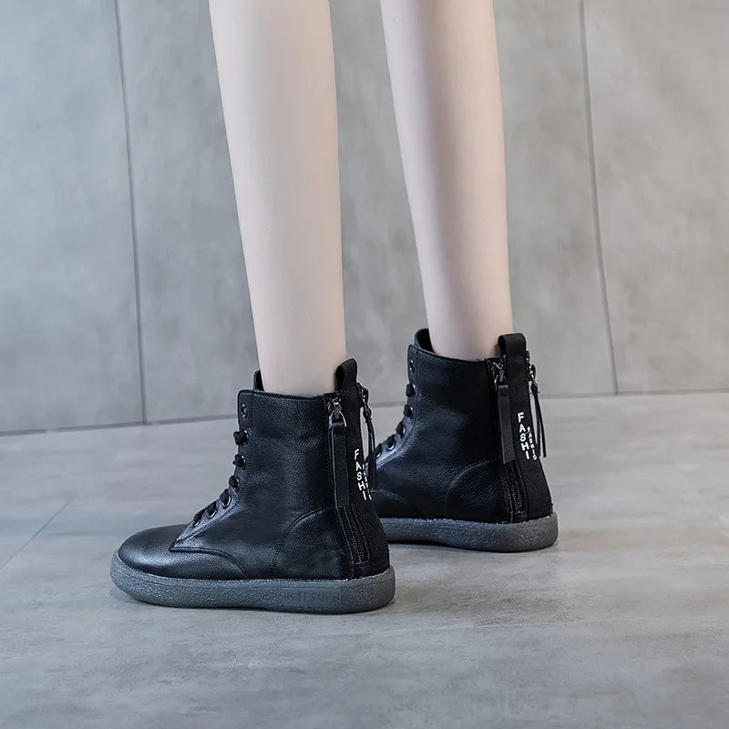 Ankle Boots with Double Zip - Claire