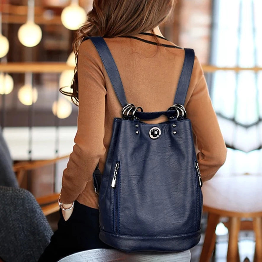 Women's Leather Backpack Oran Store