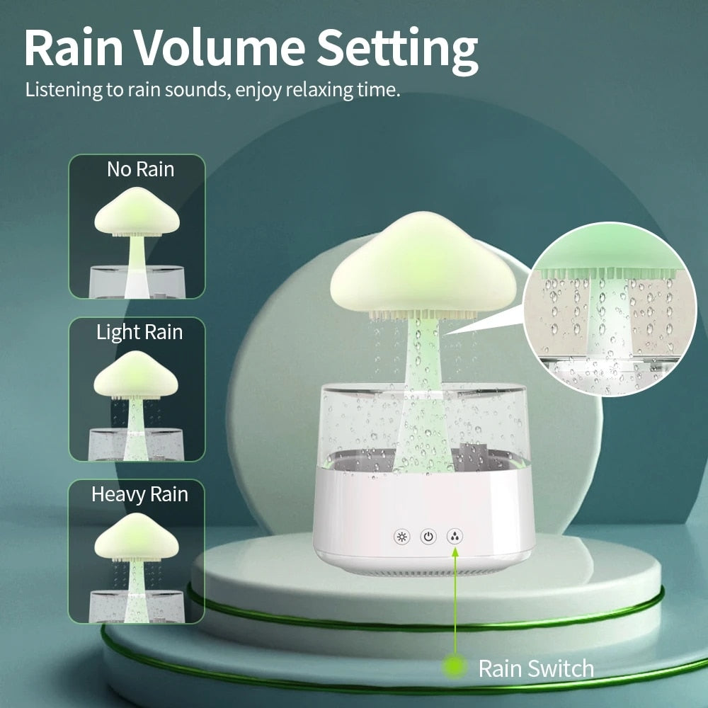 Mushroom Rain - Air Humidifier Electric and Aroma Diffuser