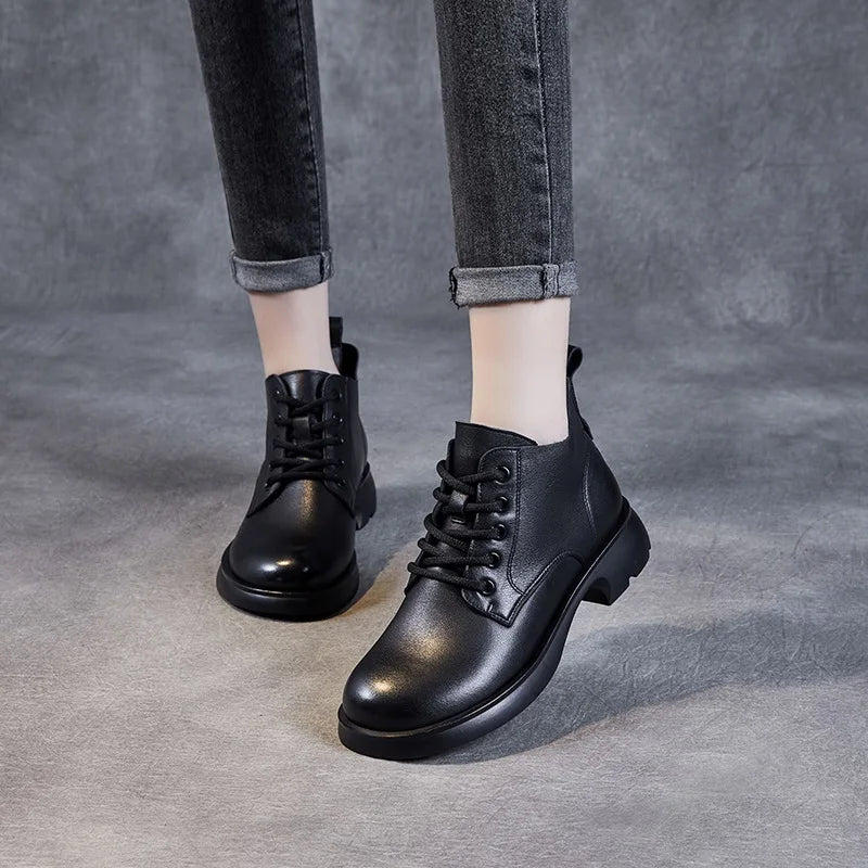 Women's Boots in Genuine Leather - Louise