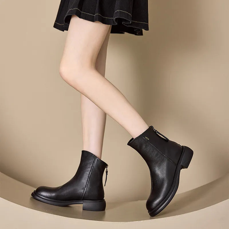 Ankle Boots Genuine Leather