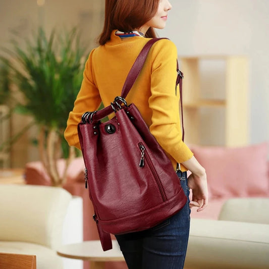 Women's Leather Backpack Oran Store