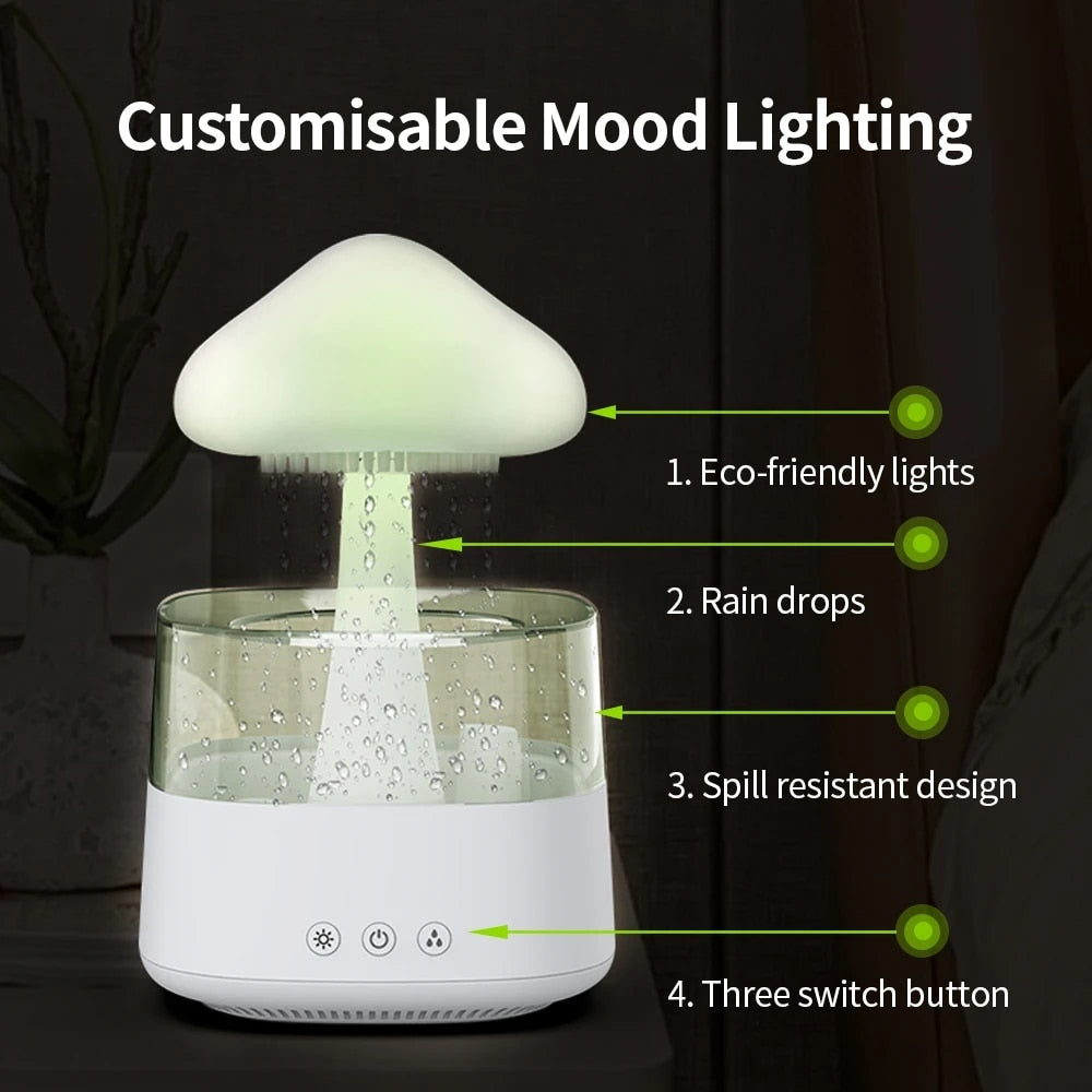 Mushroom Rain - Air Humidifier Electric and Aroma Diffuser