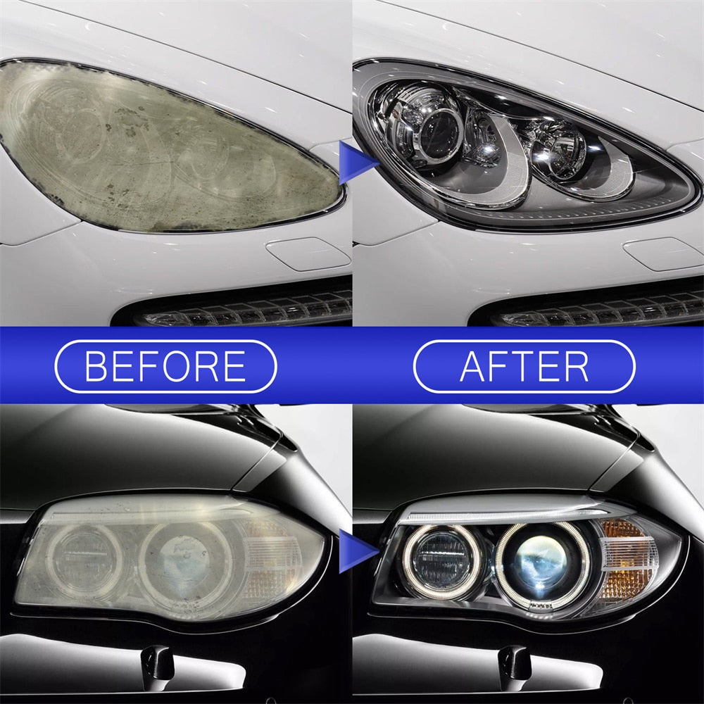 Car Headlight Polishing Repair  - Fluid Cleaner Oxidation Remover