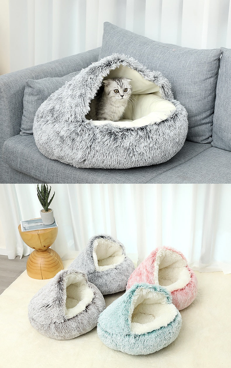 SnugglePaws Pet Haven - Plush Bed for Cats and Dogs