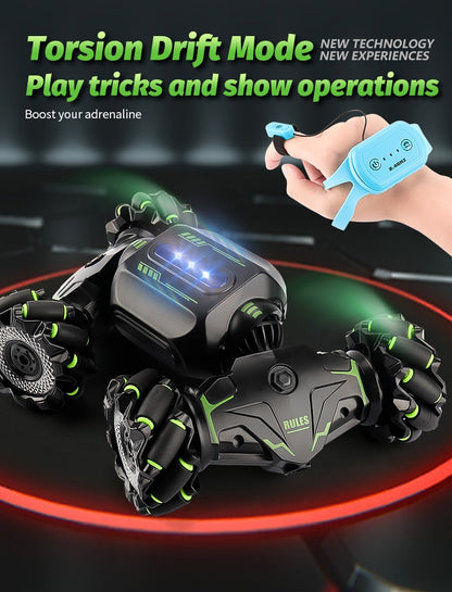 Twist & Drift RC Stunt Car - Gesture Sensing Remote Control Toy for Kids and Adults