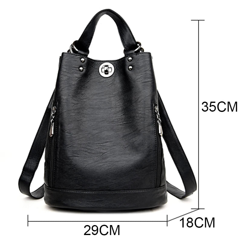 Women's Leather Backpack Oran Store