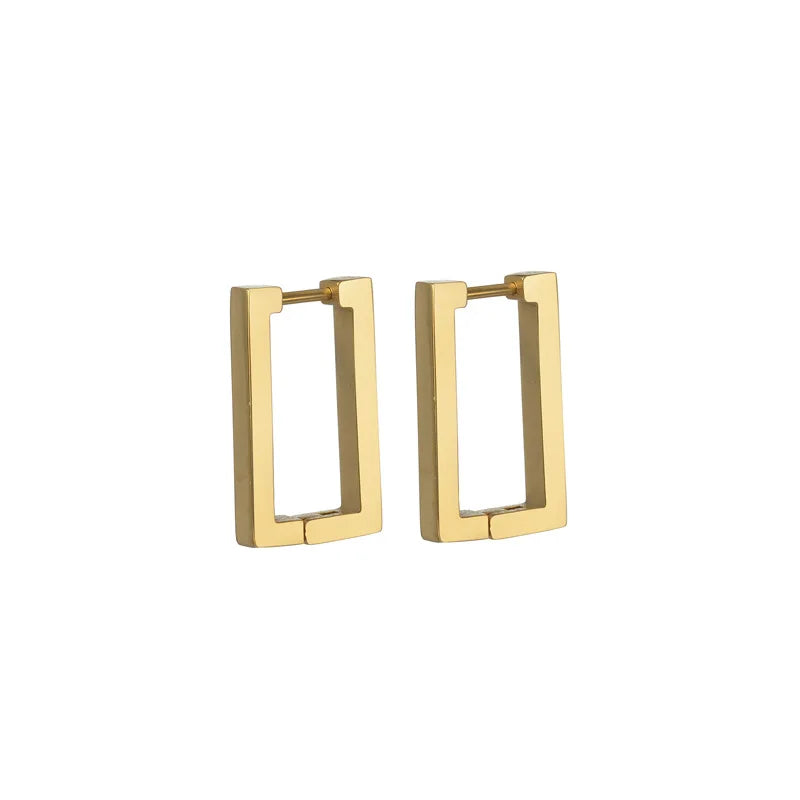 Rectangular Hoop Earrings