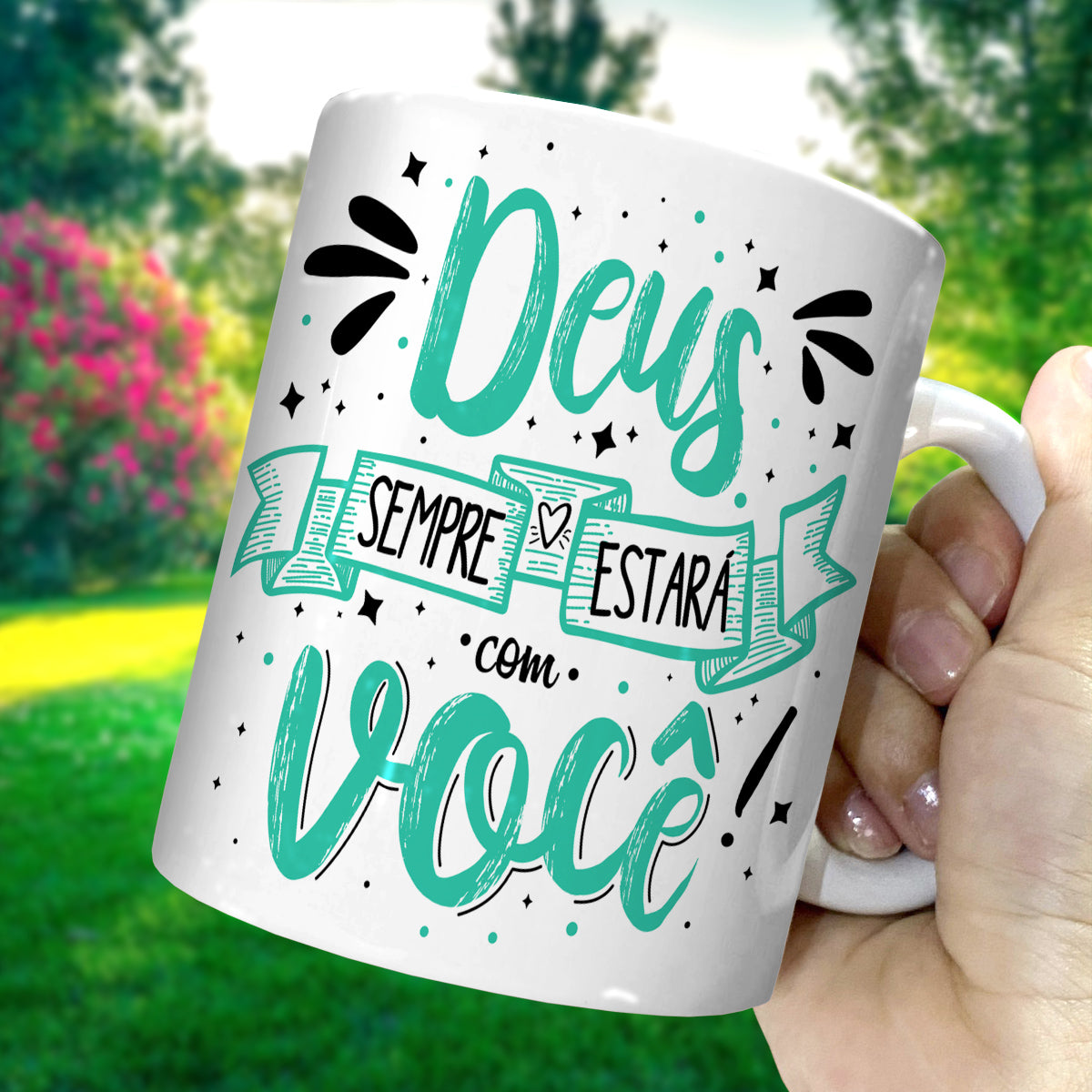 Mug Deus Sempre Estará com Você