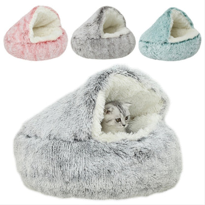 SnugglePaws Pet Haven - Plush Bed for Cats and Dogs